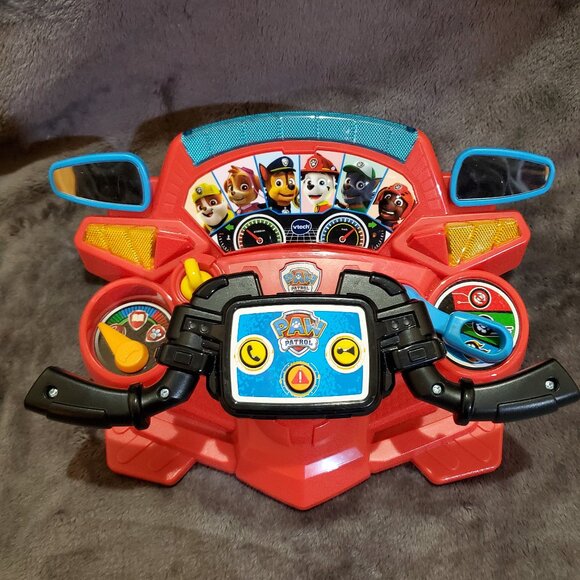 VTech PAW Patrol Pup Pad Driver Interactive Talking Handlebars with Light/Sound - Picture 1 of 11